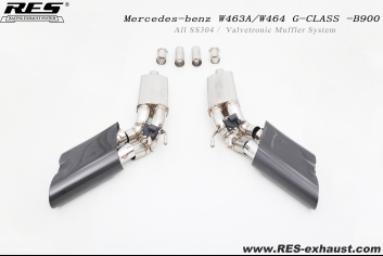 Mercedes-benz W463A/W464 G-CLASS -B900 All SS304 /  Valvetronic Muffler System 